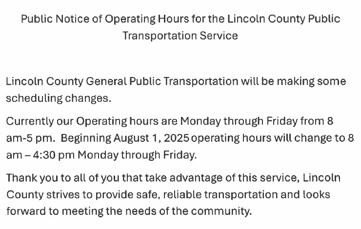 Bus Public Notice