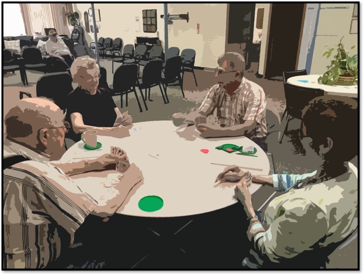 Dining area at Lincoln Senior Center
